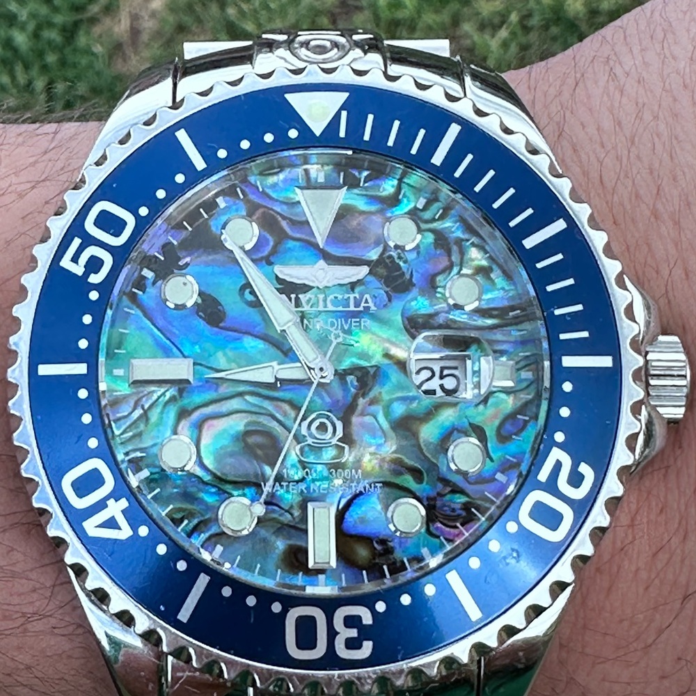 Invicta Blue and Silver Men's Watch